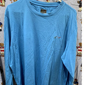 Greg Norman Shirt Adult Large Blue Shark Long Sleeve XL